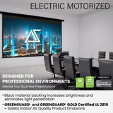 Akia Screens 125-Inch Motorized Projector Screen, 16:9, Electric Drop Down with Remote, Wall or Ceiling Mount, 4K/8K Ready, AK-MOTORIZE125H2.