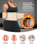 SHAPELLX Waist Trainer for Women Plus Size Underbust Sport Girdle Waist Cincher Tummy Control Trainer Back Support Belt Skin