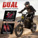 Heybike Electric Dirt Bike, Peak 4160W E Dirt Bike with 52V 26AH Battery
