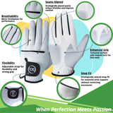 H-Cube All Weather Microfiber Golf Gloves Men Left Handed Golfer Small Pack of 5