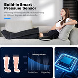 Greprety Leg Compression Massager for Circulation, Leg Massager Recovery System for Pain Relief, Full Compression Boots for Gym Home Use, Gifts for Athletes, Women, Men