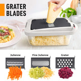 Pro-Series 10-in-1, 8 Blade Vegetable Chopper, Onion Mincer, Cutter, Dicer, Egg Slicer with Container Mueller