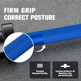 RitFit Barbell Weight Set - 4/6FT Olympic Barbell with Weight Plates (55-275LB Total) - Weightlifting Equipment for Squats, Curls, Deadlifts, Presses, 4FT Black/Blue Bar with 35LB Plates