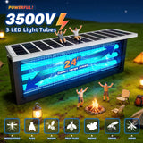 Large Solar Bug Zapper with High Powered for 4000 sq.ft, Powerful Outdoor Mosquito Zapper, Rechargeable Electric Fly Zapper for Patio Garden Backyard RV Camping Swimming Pool Pest Control