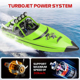 ARRIS Fast RC Jet Boat with Auto Flip & 2 Batteries, High-Speed RC Drift Boat, Weedless Shallow-Water Design, 2.4Ghz Waterproof Remote Control Boat for Adults, Hobby Grade Gifts