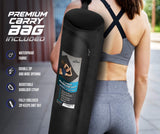 Sensu Large Exercise Mat – 7’ x 5’ x 8.5mm Extra Thick Workout Mats for Home Gym Flooring - Perfect for Jump Rope, Weights, Cardio and Fitness– Durable High Density Non-Slip Workout Mat- Shoe Friendly Sensu