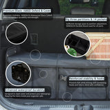 NINEDUCK Car Trunk Organizer with Lid - Heavy-Duty Extra Large Premium Black Oxford Cargo Storage NINEDUCK