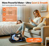 Under Desk Elliptical Machine, Upgraded 6 Adjustable Resistance &15 Speeds Electric Elliptical Leg Exerciser while Sitting for Seniors with Forward & Reverse Direction, Touch Screen and Remote Control