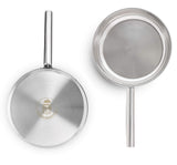 Camping Cookware Set 304 Stainless Steel 8-Piece Pots & Pans Open Fire Cooking Kit | Frying Pan Steamer with Travel Tote Bag Wealers