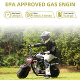 BRM100 Mini Dirt Pit Bike 105cc 4-Stroke Off Road for Teens Adults 220 LBS