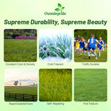 Outsidepride Supreme Kentucky Bluegrass Seed Mix - 50 lbs Cold Tolerant, Lawn Grass w/OptiGrowth Coating for Seed Enhancement, Ideal for Home, Parks, & Athletic Fields