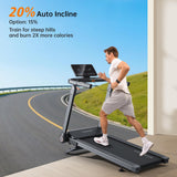 Vitalwalk Foldable Walking Pad Treadmill with Incline 20%/15% Auto, 48"x18"