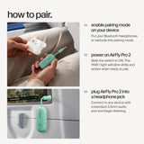 Twelve South AirFly Pro 2, Bluetooth Adapter, Pair 2 AirPods, Mint Ice