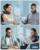 Neck Brace for Sleeping, for Relief Neck Pain and Provide Support Soft Cervical Collar, Neck Support Keep Vertebrae Stable & Aligned Relief of Cervical Spine Pressure Gray (Medium Size)