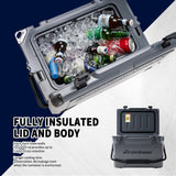 25/30/35/40 Quart Rotomolded Cooler, 5 Days Protale Ice Cooler, Ice Chest Suit for BBQ, Camping, Pincnic, and Other Outdoor Activities EchoSmile