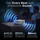 Kodak Flik X20 1080p Smart Projector, Google TV Dongle Built-In | 300 ANSI Lumens LED | Auto Focus & Keystone | HDMI & USB | Wi-Fi , Bluetooth 5.0 | HDR10, 4K Decode | Portable Home Theater (White)