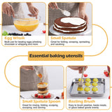 15-Piece Kitchen Cooking Utensils Set with Holder, Homikit Heat Resistant Food Grade Silicone Kitchen Utensils include Slotted Spatula- Khaki