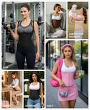 SHAPELLX Waist Trainer for Women Tummy Control Shapewear Postpartum Faja Body Shaper with Adjustable Strap Pink 3XL