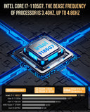 GMKtec M2 Pro S Mini PC Intel Core i7-1185G7 (Turbo 4.8 GHz) Intel Iris Xe