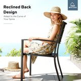 MFSTUDIO 5 Pieces Outdoor Dining Set w/Umbrella for 4