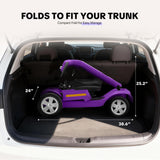 SKRT Mobility Scooters for Seniors, 15 Miles Electric Powered Mobility Scooter, Integrated Foldable Mobility Scooter 300lbs Capacity, Handicap Scooters for Adults, Elderly, for Travel (Purple02)