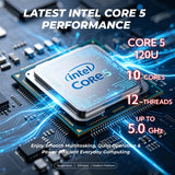 HP 17.3" Large Screen Laptop • 10-Core Intel Core 5 Processor • 16GB RAM • 256GB PCIe SSD • Numeric Keypad • Windows 11 with Copilot AI • Wi-Fi 6 • Home Office & Business Computer for Everyday Use