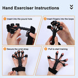 5PCS Grip Strength Trainer Kits, Hand Gripper Strengthener, Forearm Strengthener, Forearm Exerciser, Finger Exerciser, Wrist Strengthener, Stress Relief Ball, Grip Ring