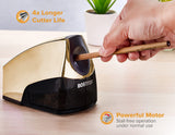 Office Personal Electric Pencil Sharpener, Powerful Stall-Free Motor, High Capacity Shavings Tray, 7yr Warranty,Metallic Purple Bostitch