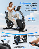 MERACH Recumbent Exercise Bikes for Home,Light Commercial High-end Recumbent Bike for Seniors Adults,Stationary Bikes for Home
