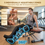 VARIPOWDER Air Compression Leg Massager, Foot and Leg Massager for Circulation and Pain Relief, Cordless Air Compression Boots with 7 Modes 5 Intensity for Home Office
