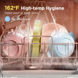 Midea MDC17P2DWW Countertop Dishwasher Portable with 6L(1.59G) Built-in Water Tank, 5+2 Programs, Auto Door Open, Dual Drying System, Energy-Saving and Odor Removal, for Apartments, Dorms& RVs, White