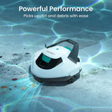 (2026 Upgrade) AIPER Seagull SE Cordless Robotic Pool Cleaner with 100 Mins Runtime, Powerful 1320GPH Suction,Smart Self-Parking, Pool Vacuum for Above Ground Pools up to 860 Sq.ft, Pearl & Cyan