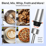 Consciot 4 in 1 Immersion Hand Blender Max 1100W, Corded Stick Emulsifier with Entire Stainless Steel Blender Shaft, Trigger Speed Control, For Blending, Beating, Frothing, Mixing & More, Non-BPA