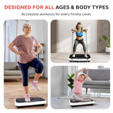 Hurtle Fitness Vibration Platform Machine - Home Gym Whole Body Shaker Exercise Machine Workout Trainer