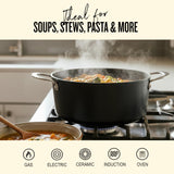 Alva Maestro 2-Piece Ceramic Nonstick Cookware Set – 4QT Sauté Pan + 4.5QT Stock Pot + Lids – No PTFE, PFOA, PFAS, Induction & Oven Safe to 400°F