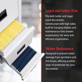 FireKing Turtle Vertical 2 Drawer Legal and Letter Fire Safe File Cabinet with Key Lock