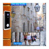 FMDARJXWHCP Tuya WiFi Doorbell Camera 1080P HD Battery Video Door Bell Smart(Option1,AU Plug)