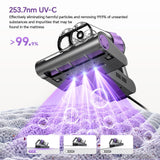 Airpher Mattress Vacuum Cleaner, 18Kpa Bed Vacuum Cleaner with 253.7nm UV-C Light, 150°F Heat, HEPA Filter & Ultrasonic, Versatile Handheld Vacuums for Bed, Sofa, Couch, Crib Gift Ideas for Women