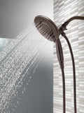 Delta Faucet 5-Spray In2ition 2-in-1 Dual Shower Head with HandHeld Spray, Oil Rubbed Bronze Hand Held Shower Head with Hose, Handheld Shower Heads, 2.5 GPM Shower Head, Venetian Bronze 58569-RB25-PK