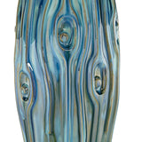 Possini Euro Design Eneya 31" Tall Large Modern End Table Lamps Set of 2 Blue-Green Ceramic Off-White Shade Living Room Bedroom Bedside Nightstand House Office Home Reading (Colors May Vary)