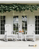 Outdoor Rocking Chairs Set of 2,Oversized Rocking Chair,All Weather
