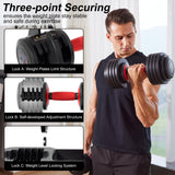 Fit Sir Adjustable Dumbbell Set 55LBS,10 in 1 Free Weights Dumbbell with Secure Locking Mechanism for Safe,1 Sec Speed Adjustment Men/Women Gym and Home Strength Training Equipment.