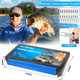 PLUSINNO Fishing Lures Fishing Tackle Box Fishing Bait Gifts for Men, Bass, Trout Fishing Accessories Kit for Saltwater & Freshwater Fishing Gear Including Topwater Lures, Hooks, Spinnerbaits PLUSINNO