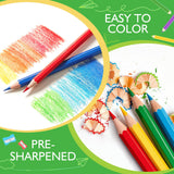 Electric Pencil Sharpener with 324 Count Colored Pencils Bulk for Classroom