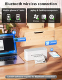 Phomemo Bluetooth Thermal Label Printer, 241BT Label Printer & 20Pcs Labels