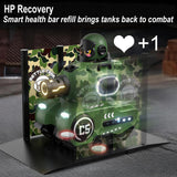 SKEKECIE 2 Pack RC Battle Tanks, RC Tank that Shoots with Infrared System & Sound Effects, Remote Control Tank with HP Station for Boys & Girls Age 6-12, Christmas Birthday Easter Gifts for 8-12