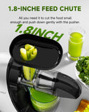 Juicer Machines - AMZCHEF Cold Press Masticating Juicer whole Fruit and Vegetable - Delicate Chew No Need to Filter - BPA Free Juice Extractor with 2 Cups and Brush- Pear White