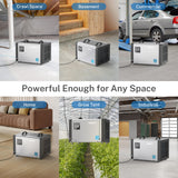 Yaufey 70 Pints Energy Star Commercial Dehumidifier with Pump for 5000 Sq. Ft. Crawl Space, Basement, Industrial, 10-98% RH Humidity Control, 24/7 Continuous Drainage, TUV Certified, 5-Year Coverage