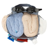 Nvatorfox 2 Pack Haundry Mesh Shower Caddy Tote Bag Hanging Portable Toiletry Bag College Dorm Essentials Quick Dry Bath Organizer for College Dorms, Gym, Camp for Bathroom Accessories(Grey + Black)
