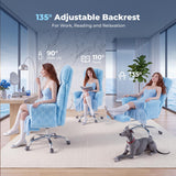 Big and Tall Office Chair, Flip Armrests for Pets & Cross Legged Sitting